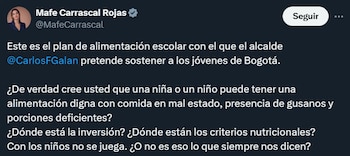 María Fernanda Carrascal denunció a