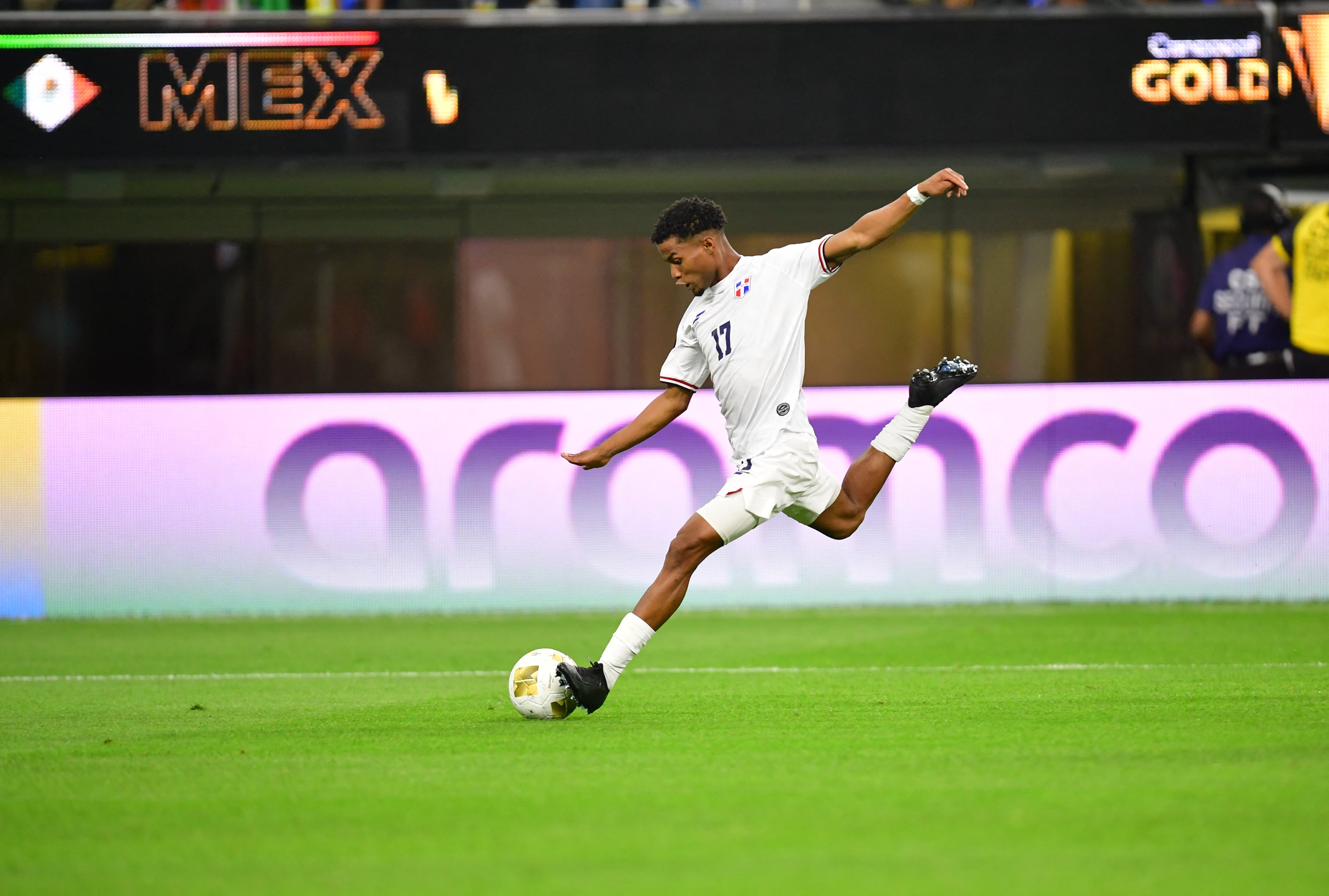 Dominican Republic scores their first goal in the Gold Cup
