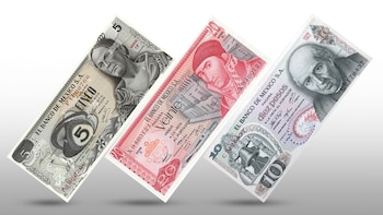 Los billetes anteriores a 1993