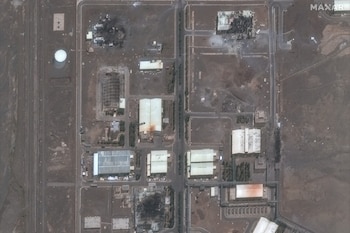 Satellite image showing