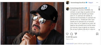 Leonardo le dedicó un emotivo
