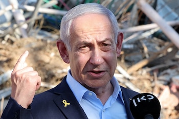 Benjamin Netanyahu durante su visita