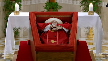 El cuerpo del Papa Francisco,