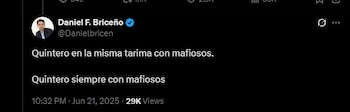 Daniel Briceño le contestó al