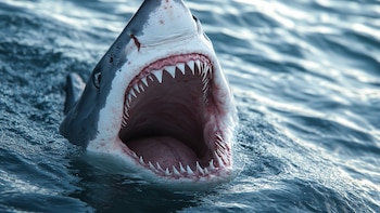 The presence of sharks nearby