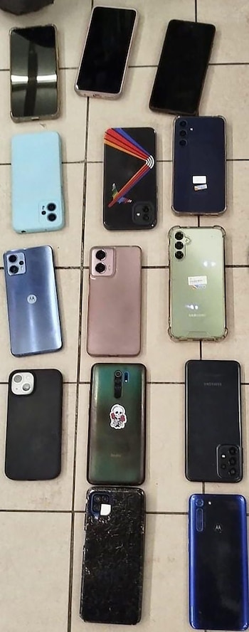 Seized cell phones