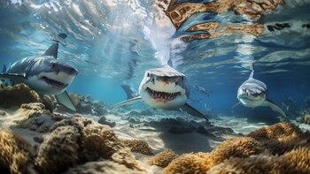 Youth sharks usually approach