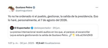 President Petro said