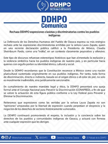 El organismo autónomo expresó su