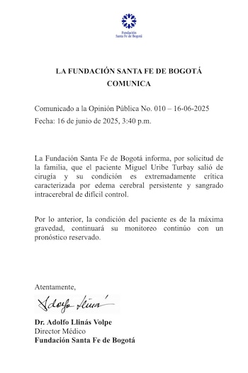 A través de este comunicado,