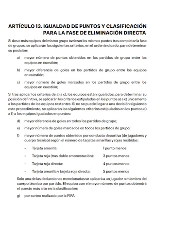 Así se definirán las posiciones