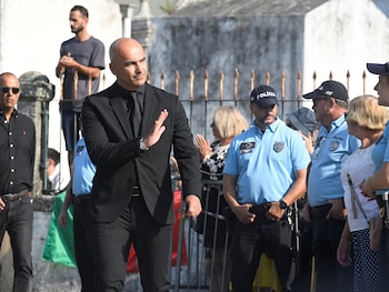 Roberto Martinez attended the funeral