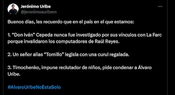 Jerónimo Uribe questioned Ivan