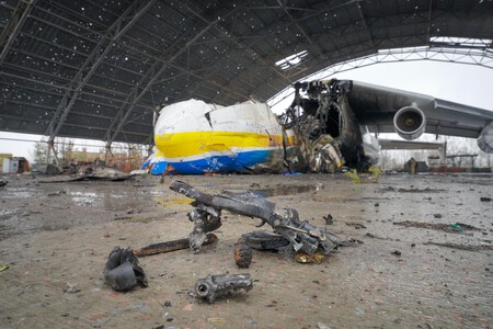 Antonov Airport After Russian Invasion of Ukraine and Mriya