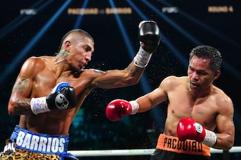 Barrios imposed on the opponent