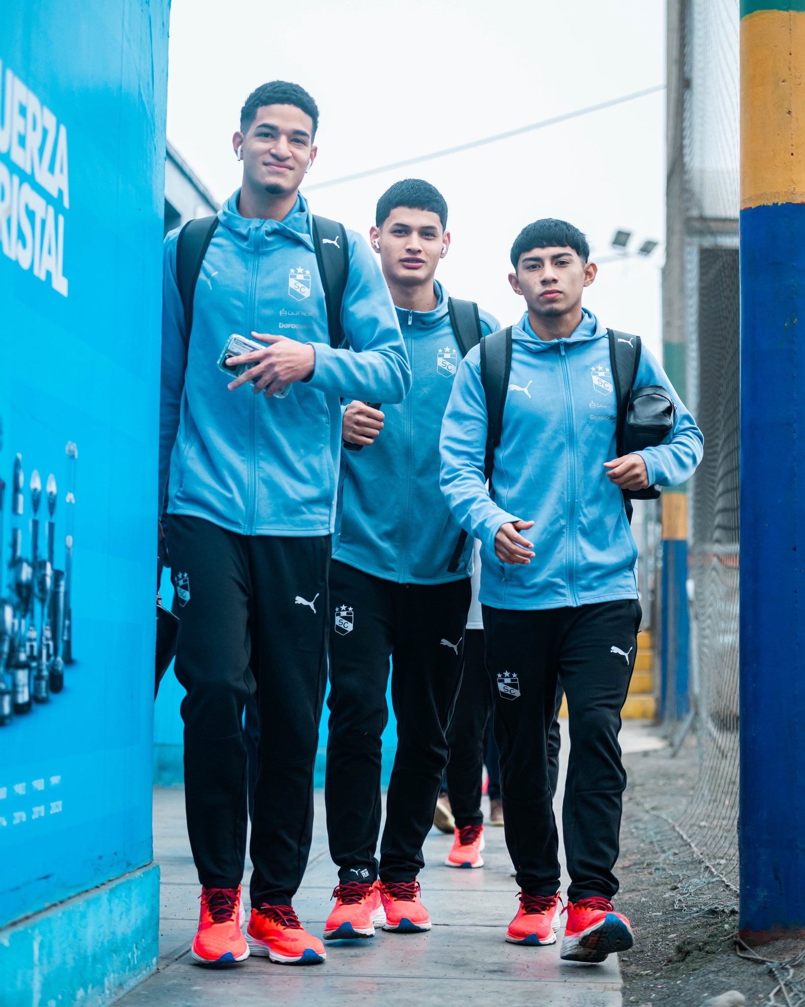 Arrival of the Sporting Cristal Delegation to the Alberto Gallardo stadium.