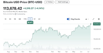 Bitcoin won 96% in