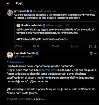 Lina Garrido responded