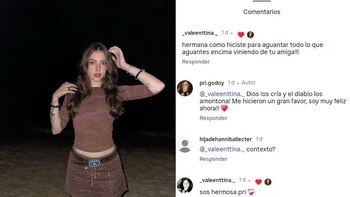 Priscila spoke for the first time