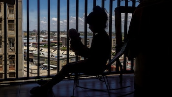 Silhouette view of