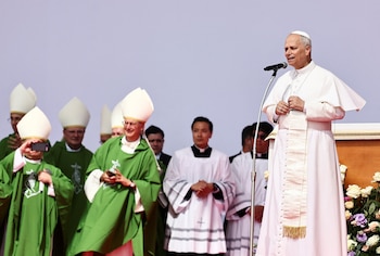 The Pope urged the