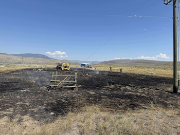 The area where the fire occurred, inside the semi-arid of the province of British Columbia