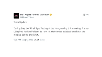 Alpine's message after