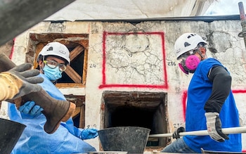 Forensic intervention attended by ex- members of the public force