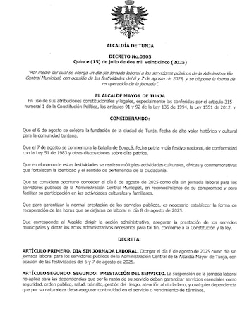 Tunja celebrates its foundation and