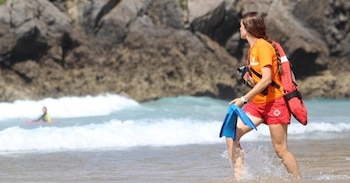 Lifeguard on a beach