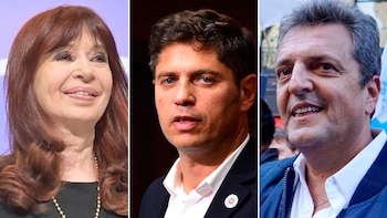 Cristina Kirchner, Axel Kicillof and Sergio Massa