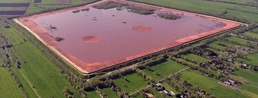 Red mud pools