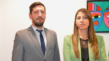 Jorge Cáceres Olivera and Nelia