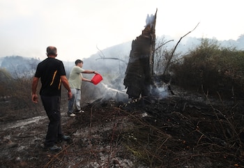 Neighbors assist in firefighting efforts