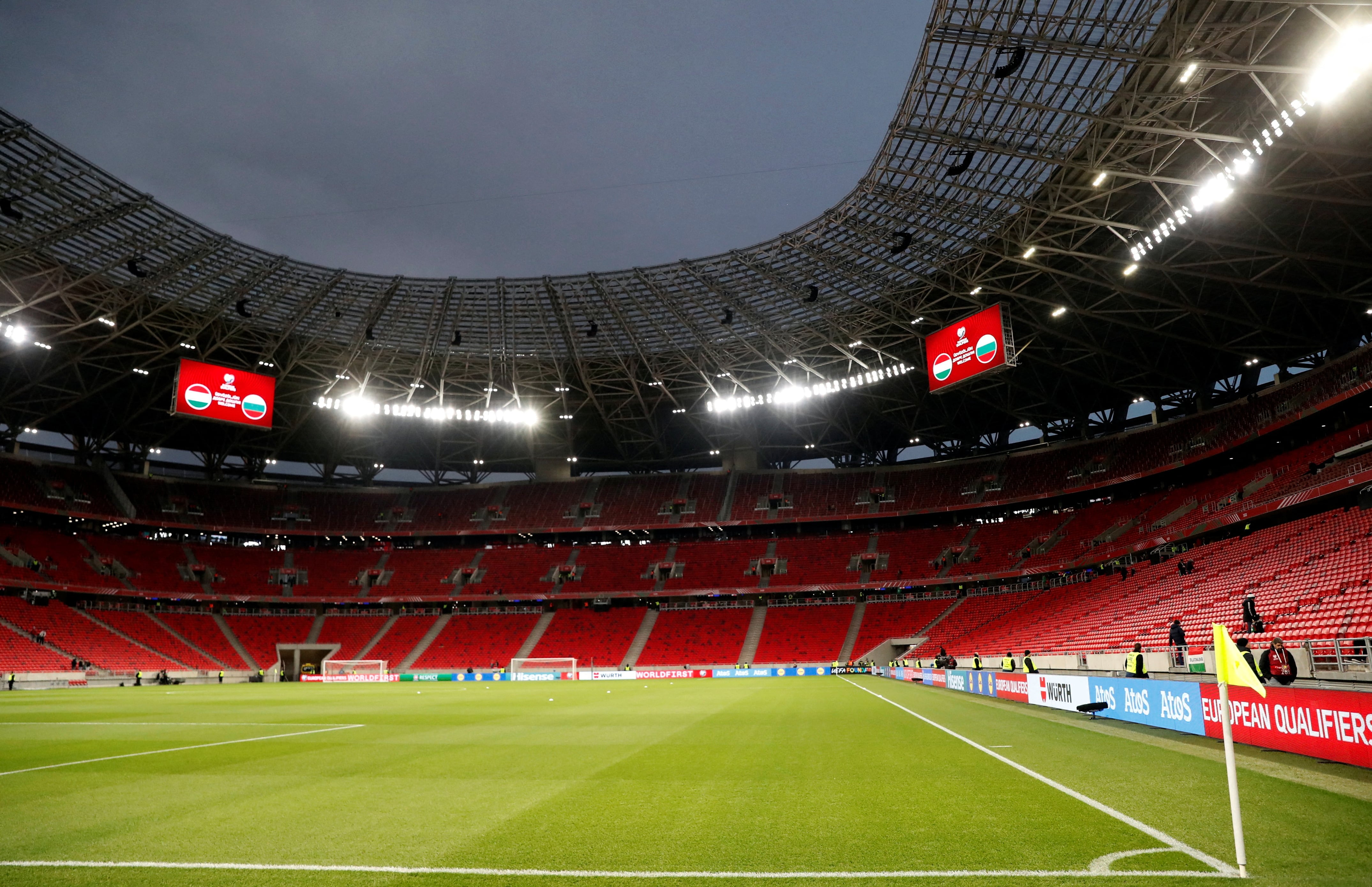 The Champions League final will take place in Hungary and will be at night (Reuters/Bernadett Szabo)