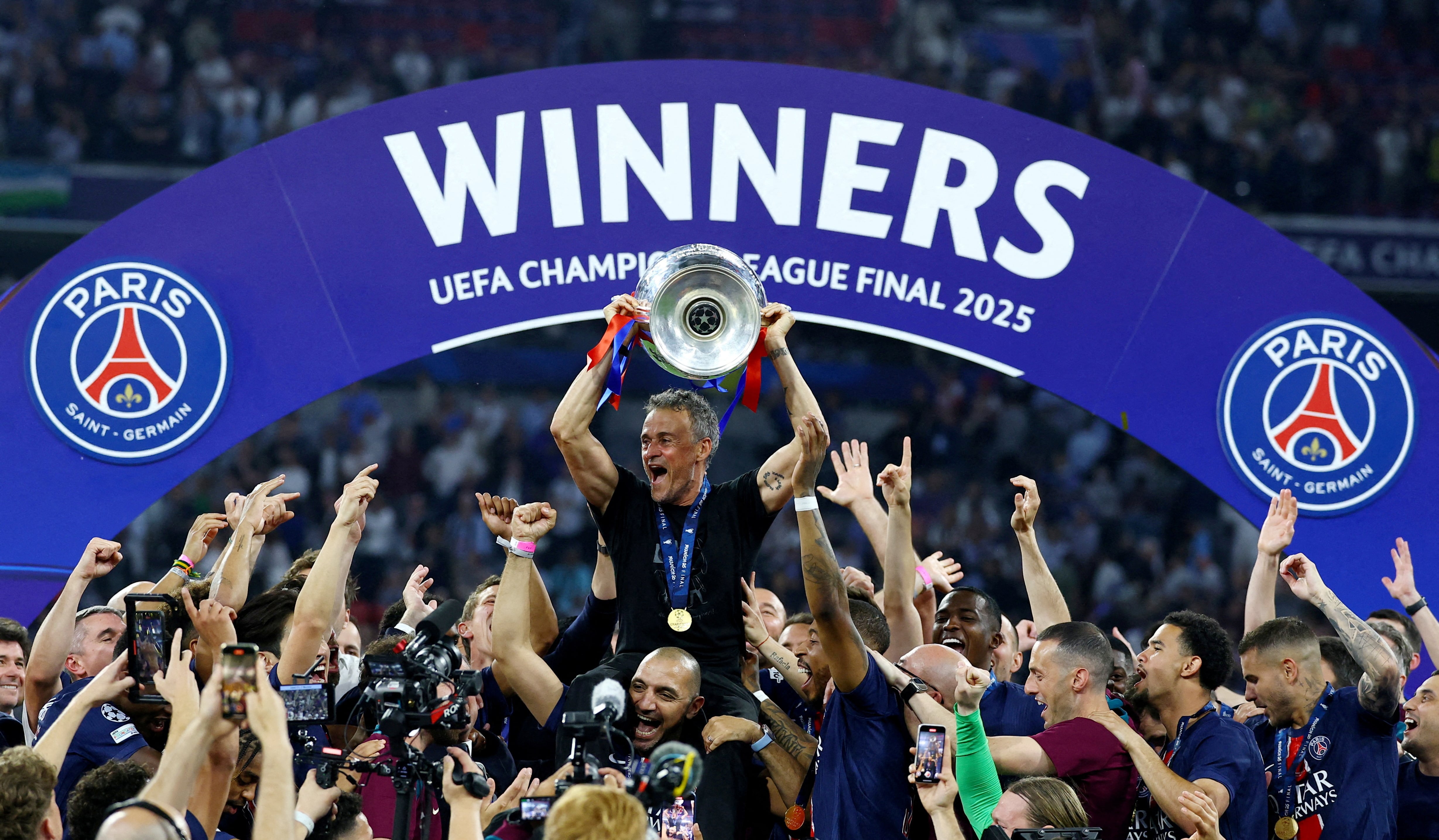 PSG, last champion of the Champions League (Reuters/Kai Pfaffenbach/File Photo)