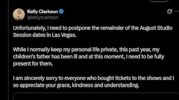 Kelly Clarkson announced that