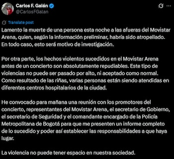Mayor Carlos Fernando Galán
