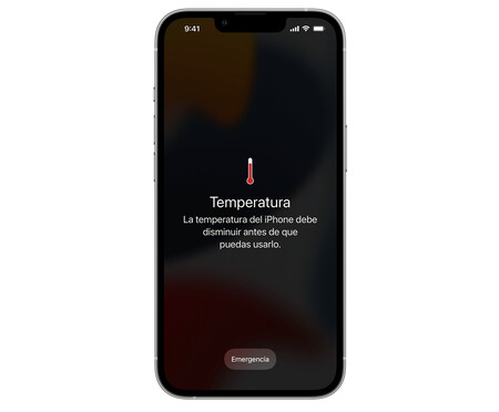 Screen capture of smartphone overheating issue