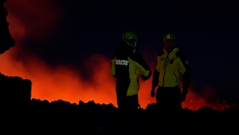 The rescue teams of