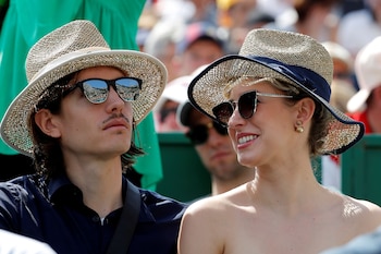 Jazmin Grace Grimaldi, daughter of Prince Alberto II of Monaco, and Ian Mellencamp