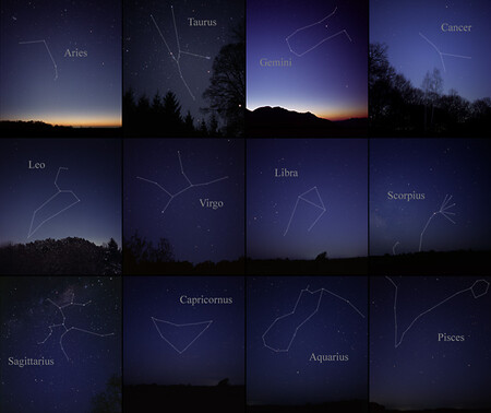 Zodiac constellations