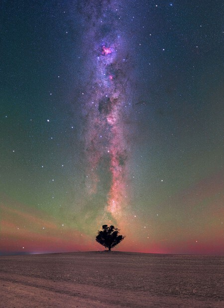 Milky Way and various constellations