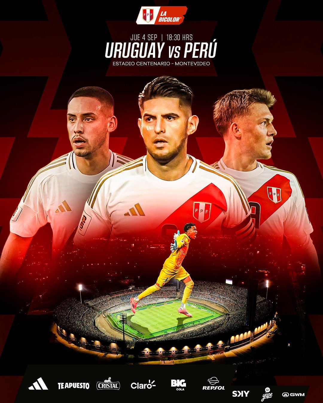 Peru vs Uruguay by date 17 of the qualifiers 2026.