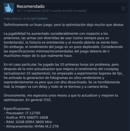 Performance Review of Borderlands 4