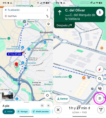 Google Maps Walk