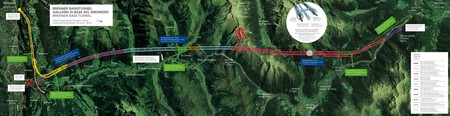Long railway tunnel
