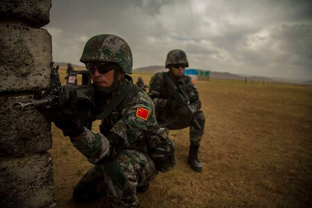 Chinese Soldiers With The Peoples Liberation Army