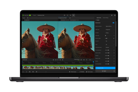 Apple MacBook Pro M5 in Topaz Video