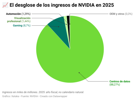 NVIDIA's Revenue Breakdown in 2025